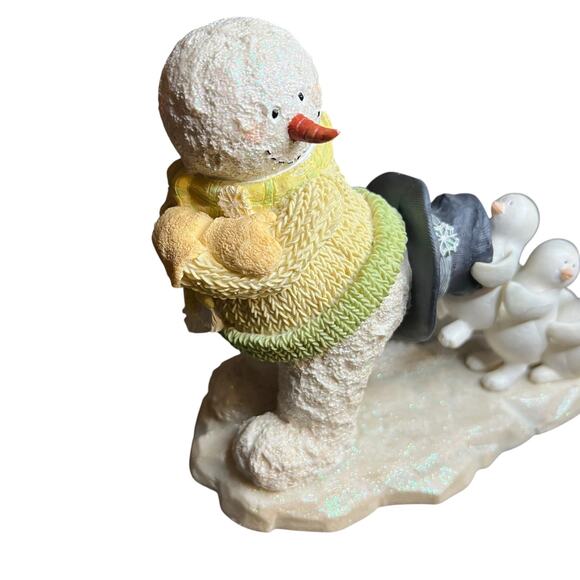 RUSS Ice Sculptures Slushing Through the Snow Snowman & Penguin Figurine - Picture 4 of 8